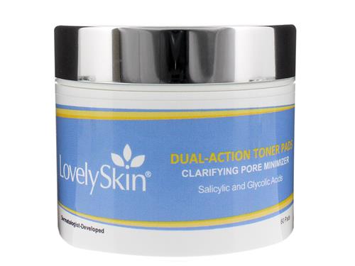 LovelySkin Dual Action Toner Pads - 50 pads