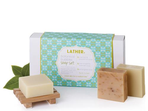 LATHER Botanical Bubbles Soap Set