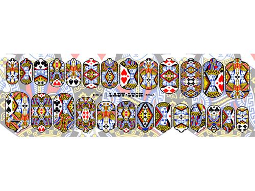ncLA Nail Wraps - Lady Luck