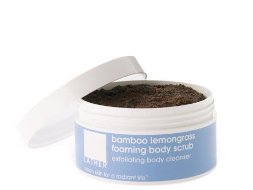 LATHER Bamboo Lemongrass Foaming Body Scrub - 16 oz