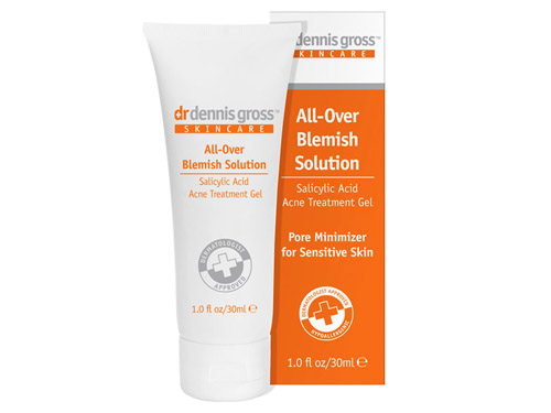 Dr. Dennis Gross Skincare All-Over Blemish Solution: buy this salicylic acid cream.