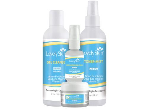 LovelySkin Daily Skin Care Package for Oily Skin - Step Two Plus