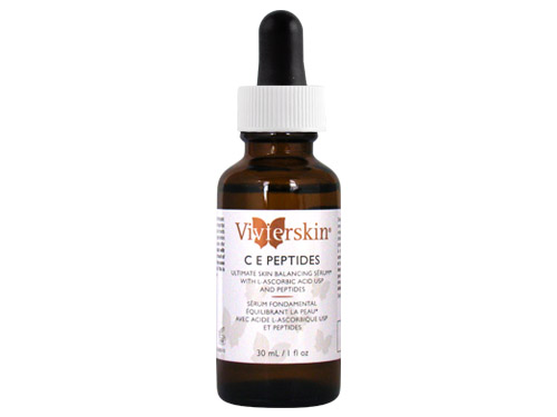 VivierSkin C E Peptides: this serum contains peptides for skin rejuvenation.