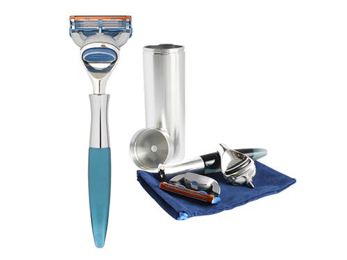 eShave 5-Blade Travel Razor - Blue