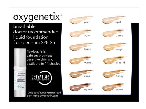 Oxygenetix Color Chart