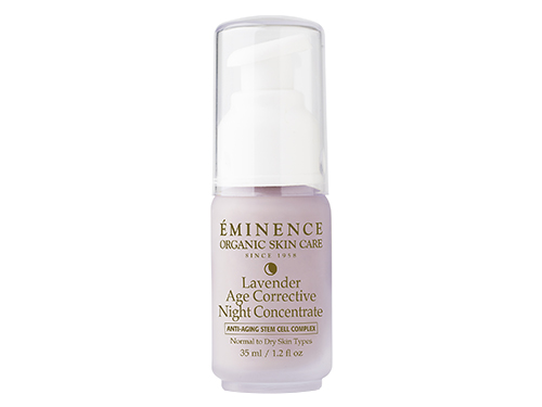 Eminence Lavender Age Corrective Night Concentrate: apply this overnight treatment.