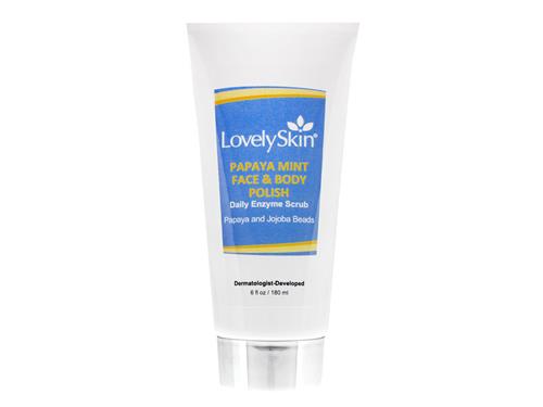 LovelySkin Papaya Mint Face & Body Polish
